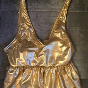 Gold Peplum - Medium